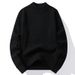 Cotton Sweater Half Turtleneck Autumn Winter New Thickened Warm Knitted Base Shirt Men's Top_viptrois.com
