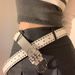 White Punk Style Y2K For Women New Summer Rivet Women's Versatile Decorative Jeans Wide Belt_viptrois.com