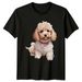 Toy Poodle Dog Art T-Shirt Mens Womens Tees Top, Cute Puppy Design_viptrois.com