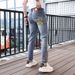Men's Clothing Summer Thin Pumpkin Print Jeans Men's Casual Elastic Slim Fit Skinny Long Pants Trendy_viptrois.com