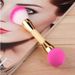Double Sided Makeup Brush Non Latex Puff BB Cream Loose Powder Brush Bamboo Handle Beauty Makeup Tools_viptrois.com