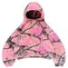 Leaf Print Hoodie For Men - Trendy Pink Sweatshirt With Botanical Design For Streetwear & Casual Outfits_viptrois.com