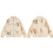 American Style Puppy Print Turn-Down Collar Jacket For Men And Women 2025 Autumn New Loose Zipper Top_viptrois.com