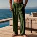 Men's Clothing Autumn And Winter New Men's Casual Loose Jacquard Corduroy Straight Solid Color Trousers Casual Pants_viptrois.com