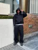 Pullover American Street Tops Y2k Hoodies Solid Sweatshirt And Baggy Sweatpants Couple Hooded Cardigans Pantsuit Mens_viptrois.com