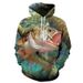 New For Men With 3D Digital Print Fish Pattern, Casual Unisex Hooded Sweatshirt_viptrois.com