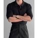 New Polo Shirt With A Collar And Long Sleeves, Knitted Sweater For Men, Light And Mature, Slim Fit_viptrois.com