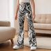 Mother & Kids INS Girls Comfortable Elastic Tie Dye Leggings Slim High Waist Sports Pants_viptrois.com