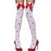 Unisex Halloween stockings Christmas stockings bow stockings Halloween party high socks nurse socks_viptrois.com