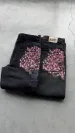 Derschutze Patchwork Cherry Blossom Embroidery Denim Pants Y2k Vintage Women Baggy Straight Wide Leg Jeans Street Men_viptrois.com