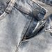 Men's Clothing Jeans Men's Summer Simple Washed Distressed Slim Retro 9 Nine Points Pants Light Color Skinny Jeans Trendy_viptrois.com