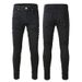 Men's Clothing High Street Black Trousers Wrinkled Skinny Elastic Men's Jeans Slim Fit 800_viptrois.com