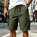 Men's Summer Shorts Loose Fit Outdoor Practical Multi Pocket Cargo Pants Running Sports Style_viptrois.com