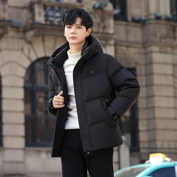 Men's Clothing New Goose Down Jacket Men's Thick Short Goose Winter Extreme Cold Northeast Cold Protection Warm Jacket New Bread Coat_viptrois.com