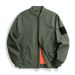 Men’s Military Flight Jacket – Slim Fit Polyester Bomber (M-3XL, Navy/Green/Rust/Deep Purple)_viptrois.com