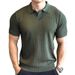 2025d Ins 2025 Summer Quick Sale T-Shirt Men's Button Henley Collar Sports Polo Shirt_viptrois.com