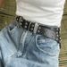 2025 Y2K Punk Niet Leder Gürtel Frauen Männer Stern PU Schwarz Weiß Taille Strap Zweireihig Hohl Trendy Bund Jeans Rock Dekoration_viptrois.com