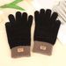 Pulse Winter New Thickened Knitted For Men And Women, Cycling Plush Elastic Cold-Proof Gloves, Fingered Warm Woolen Gloves_viptrois.com