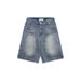 Men's Clothing Deconstructed Washed Distressed Workwear Denim Shorts For Men And Women Retro Loose Straight Shorts_viptrois.com