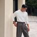 Pure Henry Collar Knitted Long Sleeve Men's Early Autumn Korean Ribbed Textured T-Sh Casual Commuting Mature Style Base_viptrois.com