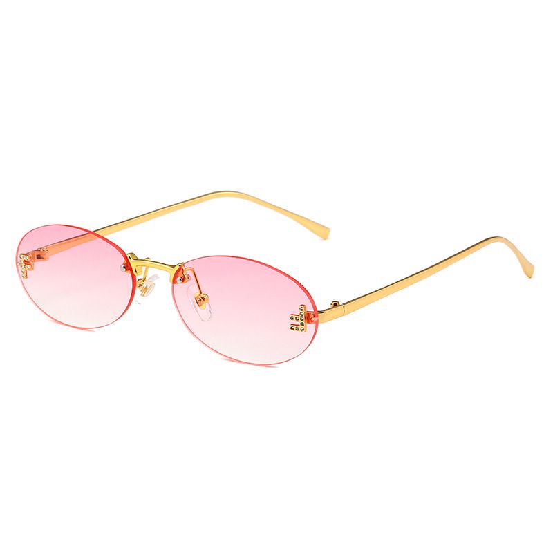 RETRO ROUND - Unisex Frameless Sunglasses (Vintage-Inspired Shades, Lightweight Metal Frame, Hot Seller)_viptrois.com