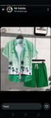 Men's Clothing Hot Selling Short Sleeved Trendy Printed Hawaiian Shirt Short Sleeved Shorts Men's Suit_viptrois.com