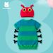 0 3 Years Old Baby Summer New Short Sleeved Cartoon Shape Baby Clothes Caterpillar Shape With Hood Top_viptrois.com