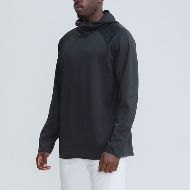 Man's clothing Hooded sports hoodie men's long-sleeved stand collar sports loose running training fitness hoodie_viptrois.com