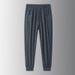 Men's Clothing Men's Straight Leg Ice Silk Trousers Summer Hot Style Solid Color Quick Drying Cool Sports Trousers_viptrois.com