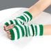 Unisex cosplay party Christmas gloves Bare fingers anime striped sleeves long wool gloves_viptrois.com