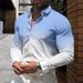 Men's Gradient Print Lapel Cardigan – Oversized Long Sleeve Shirt With Relaxed Fit, Cotton Blend (Multiple Colors, S-6XL)_viptrois.com
