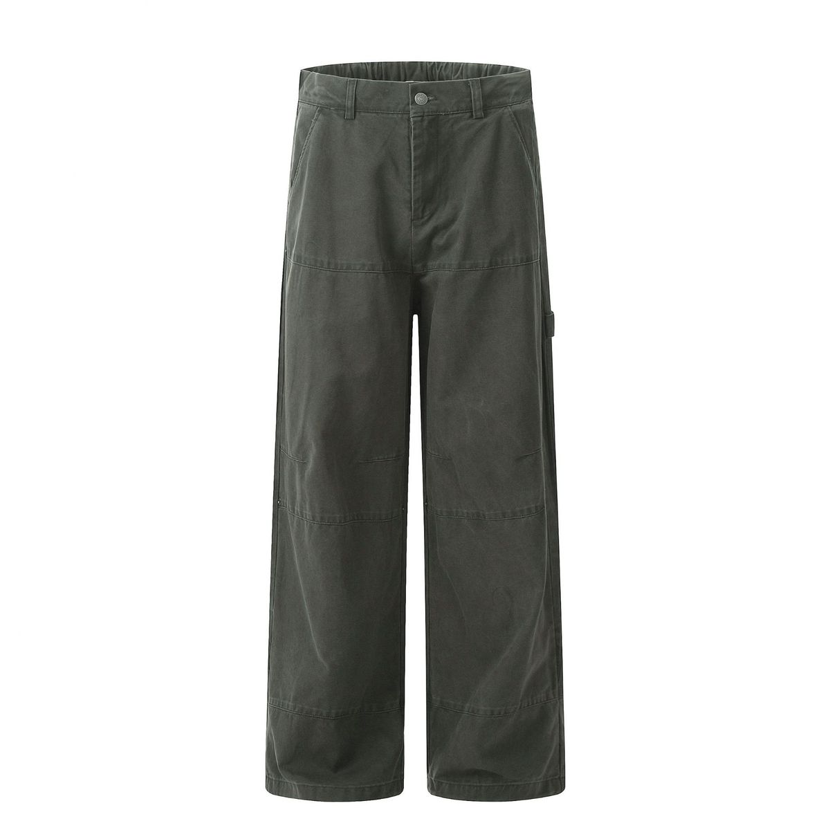Men's Clothing Deconstruction Design Overalls Men's Loose Straight Wide Leg Long Pants_viptrois.com