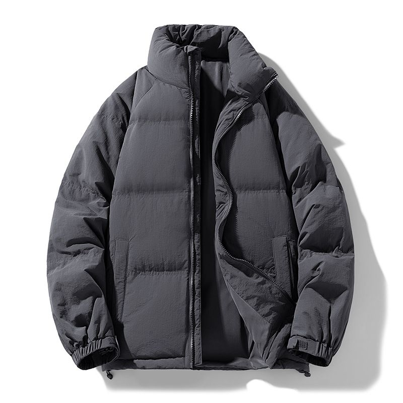 Men's Trendy Cropped Puffer Jacket – 85% White Duck Down (600+ Fill Power, Waterproof, 6 Sizes, Streetwear Style)_viptrois.com