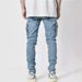 Men's Clothin New Jeans Men's Side Pocket Elastic Slim Fit Skinny Jeans_viptrois.com