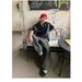 American-style Patchwork Design With Letter Print Contrasting Colors, Sporty Loose-fit Polo Collar Short-sleeve T-shirt_viptrois.com