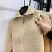 Men's Clothing Autumn And Winter Knitted Cardigan Coat With Foldable High Collar Sweater Jacket Solid Color Thickened Trendy Casual Tops_viptrois.com