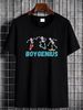 Boygenius Band Skeleton Heavy Cotton Black Full Size Unisex Tee Shirt KK483 Versatile Stretched Casual Designer Clothes Top For Everyday Wear_viptrois.com