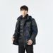 Men's 3-in-1 Waterproof Hiking Jacket With Detachable Down Liner - All-Season Windproof Shell For Mountaineering, Skiing & Urban Commute (Black/Camo)_viptrois.com