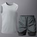 Men's Clothing Summer Men's Fitness Suits, Sports Quick Drying Vests, Sports Shorts, European Size Training Suits, Two Piece Suits_viptrois.com