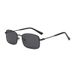 New Retro Metal Ultra Light Square Frame Anti Ultraviolet Sunglasses Small Face Personality Driving Sunglasses_viptrois.com