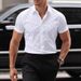 Men's Summer Refreshing Breathable Four Sided Stretch Thin Printed Short Sleeved Men's Shirt_viptrois.com