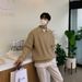 Half Zip Sweater Men's Autumn And Winter High Grade Feel Lazy Style Polo Neck Knit Loose Casual Thread_viptrois.com