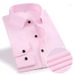 Men's Clothing Solid Color Elastic Non Iron Shirt Anti Wrinkle Long Sleeved Tops Business Commuting Jacket Trend_viptrois.com