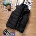 Winter Warm And Fashionable Cotton Men's Zipper Pocket Vest Stand Collar Jacket_viptrois.com