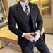 Men's Clothing Striped Two Button Suits Business Casual Three Piece Suits_viptrois.com