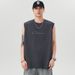 Summer 2025 240g Printed Round Neck Sleeveless T-shirt For Men's Sports Fitness, Loose And Versatile Base Shirt_viptrois.com