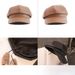 Korean Style Trendy Spring and Autumn Star Style PU Leather Octagonal Cap Children's Duck Tongue British Style Vintage Fashion Leather Cap Beret_viptrois.com