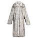 Men's Clothing Men's Autumn And Winter New Fur Coat Imitation Fox Fur Coat European And American Large Size Long Warm Casual Wool Windbreaker_viptrois.com