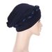 new multi color bright silk and milk silk braid hat fashionable casual headscarf hat in stock_viptrois.com