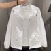 Men's Summer Hooded Jacket - Lightweight Sun Protection Coat, Loose Fit Casual Streetwear Zipper Windbreaker (White, M-3XL)_viptrois.com